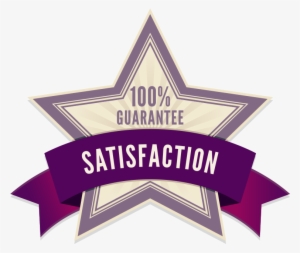 Satisfaction Guarantee Purple Logo