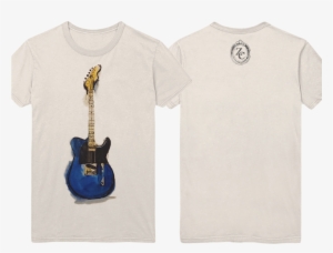 Blue Tele Watercolor Front And Back T Shirt Only