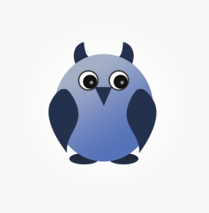 Cropped Owl White Feather - Cartoon