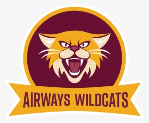 Clip Black And White Airways Wildcats - Cat