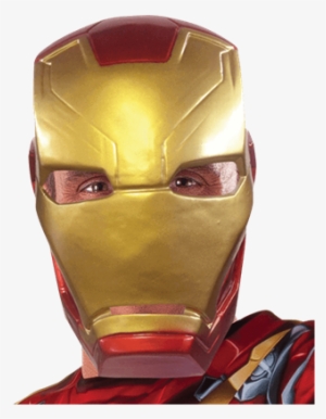 Adult Civil War Iron Man Half Mask - Iron Man Mask - Theme Parties Superheroes Half Mask