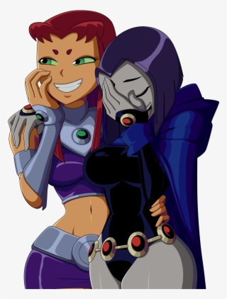 Raven Starfire Beast Boy Cartoon Fictional Character - Starfire And Raven Nsfw