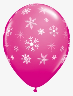 Pink Snowflake Balloons
