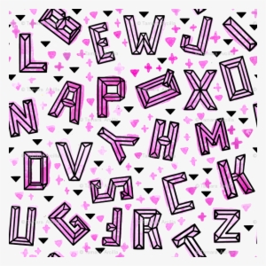 Geometric Alphabet Pink Small // Letters Trendy Modern