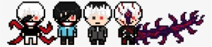 Kaneki Ken Danganronpa Pixel Arts - Tokyo Ghoul Pixel Art