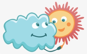 Nubes Y Sol Png Clipart Royalty Free - Sol Y Lluvia Png
