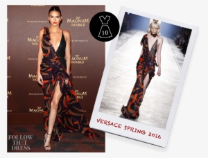 Kendall Jenner In Versace Spring - Kendall Jenner Cannes Magnum Party