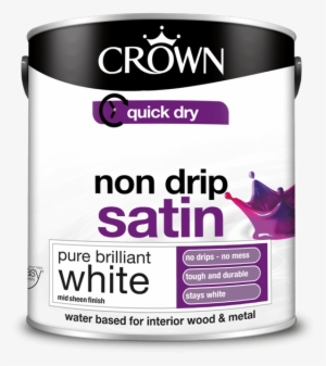 Wood And Metal Paint Crown Non Drip Satin Bril - Crown Satin Gloss