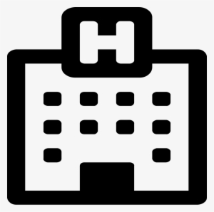 Hospital Comments - Hospital Icon Black And White