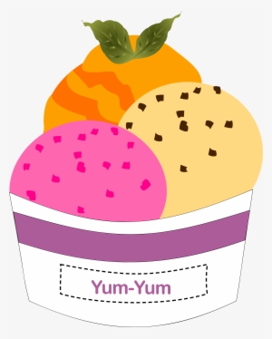Cream Clipart Color Pink - Clipart Gelato With Transparent Background