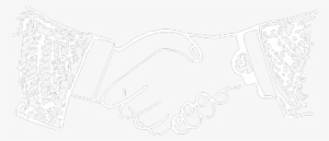 Sketch Of Two Handdrawn Hands That Are Shaking In Agreement - Tremor