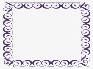 Purple Clipart Picture Frame - Border Clip Art