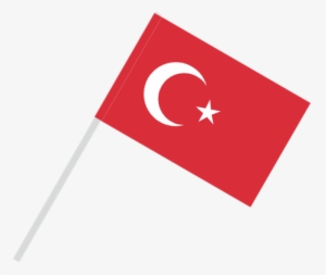 Flag With Flagpole Tunnel - Turkey Flag Pole Png