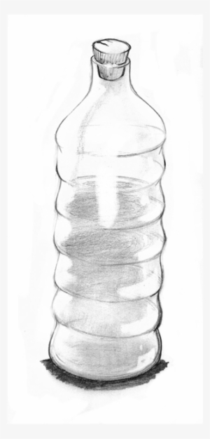 Drawing Bottles Still Life - Still Life Bottles Drawing