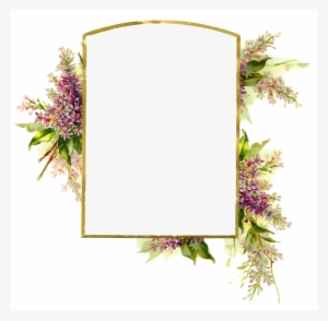 Digital Wisteria Flower Frame Download Png - Design