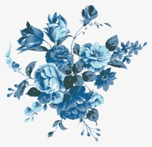 Blue Flowers - Blue Rose Vector Png