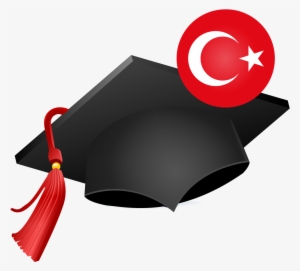 Graduation Hat With Turkish Flag - No College
