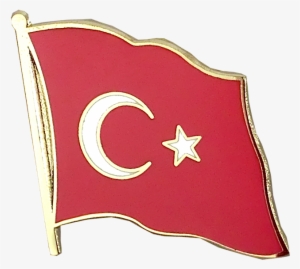 Flag Lapel Pin - Royal Flag Of Turkey