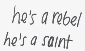 Overlay, Rebel, And Saint Image - Png Transparent Tumblr Handwriting