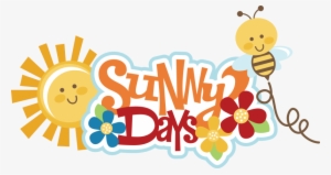 Sunny Days Svg Scrapbook Title Sun Svg File Bee Svg - Scrapbooking