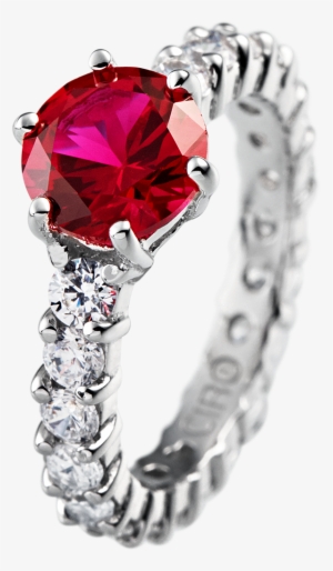 Madeleine Red Cocktail Ring - Jewellery