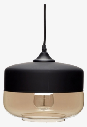 Glass & Metal Hanging Lamp - Lampy Hubsch