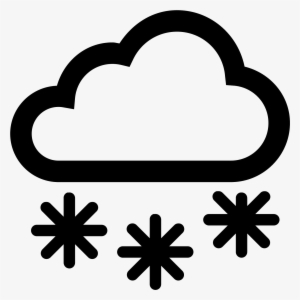 Icon Free Download And Clip Art Black And White Library - Snow Weather Icon Png