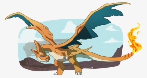 Mega Charizard Y Weasyl - Dragon