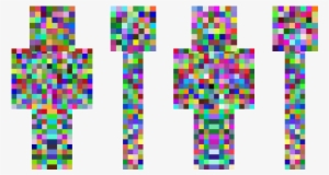 Minecraft Skin Pinhead - Pixel Papercraft Mutant Enderman