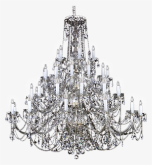 Vente De Lustres En Cristal De Bohême - Antique Huge Crystal Beaded Chandelier