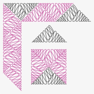 Digital Quilting Design P2p Triangle Meandering By - Design