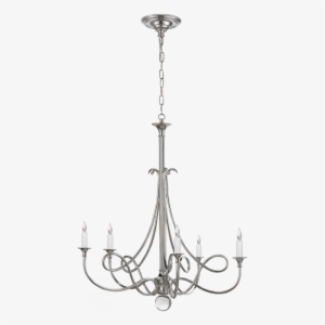 Twist Chandelier In Polished Nickel - Sc 5005pn