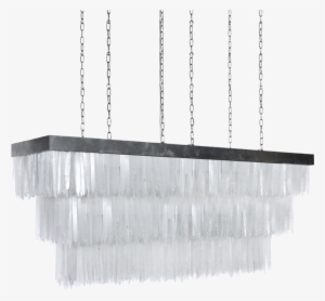 Mid Century Modern Chandeliers - Rectangular Selenite Chandelier