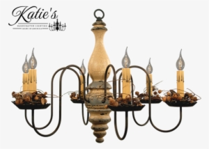Katie's Handcrafted Lighting Anderson House Wood Chandelier