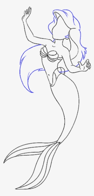 How To Draw Mermaid Ariel In A Few Easy Steps - Drawing