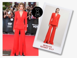 Gigi Hadid In Mugler Resort - Gigi Hadid I Heart Music 2016
