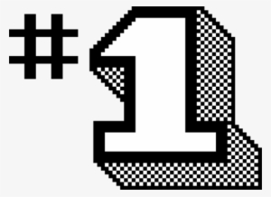Number Bit Raster Graphics Sign Public Domain - Numero 1 Vectores Png