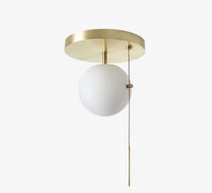 Brass Pull Chain Ceiling Light