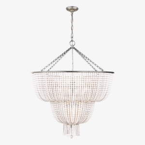 Jacqueline Two-tier Chandelier In Burnished Silv - Jacqueline Visual Comfort