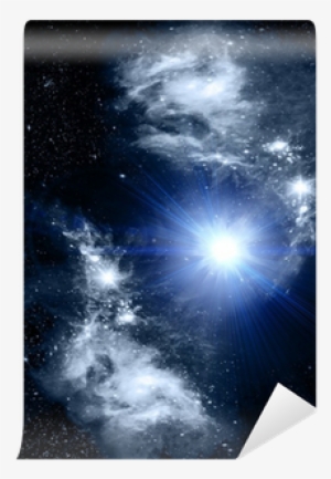 Stars Of A Planet And Galaxy In A Free Space Wall Mural