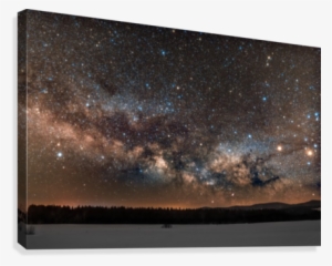 Milky Way Rises Over The Horizon Canvas Print - Milky Way