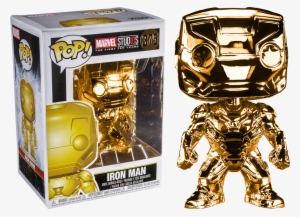 The First Ten Years - Funko Pop Gold Chrome Iron Man