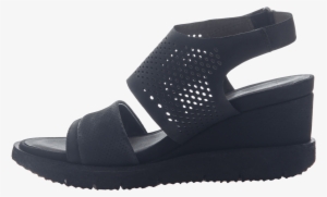 Womens Light Weight Sandal Wedge Milky Way In Black - Sandal