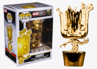 Marvel Studios 10 Years Groot Chrome - Funko Pop Groot Chrome