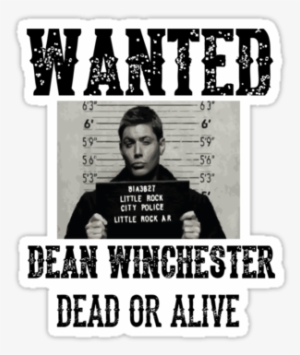 Dean Winchester Wanted Sign&quot - Supernatural Wanted Tv Series 16x12 Print Poster