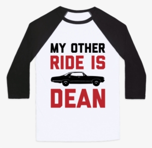 My Other Ride Is Dean Winchester Baseball Tee - I M Not Single I Have A Cat
