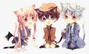 Yuno Gasai Anime Mammal Cartoon Mangaka - Mirai Nikki Yuki Y Yuno Chibi