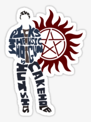 Stickers By Geekartistry - Supernatural Symbol Throw Blanket