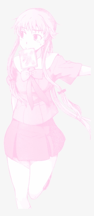 Yuno Gasaii - Pink Transparent Anime Manga