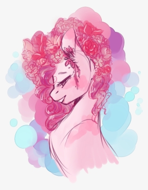 Portrait Drawing Flower - Drawing